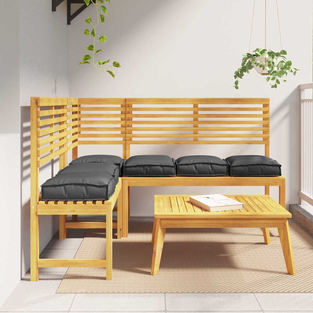 Pallet Cushion for suitable for Seat 6 pcs Black 40 x 40 x 8 cm